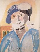 Marguerite in a Leatheer Hat (mk35) Henri Matisse